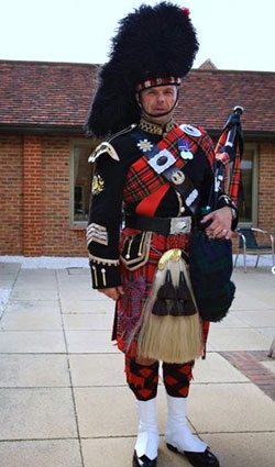 Cambridge Bagpiper