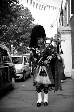 Cambridge Bagpiper