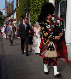 Cambridge Bagpiper