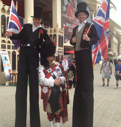 Cambridge Bagpiper at 2013 Bahrain F1 Grand Prix