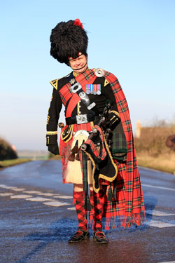 Cambridge Bagpiper