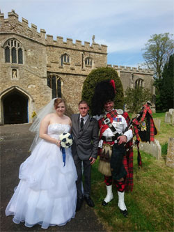 Cambridge Bagpiper